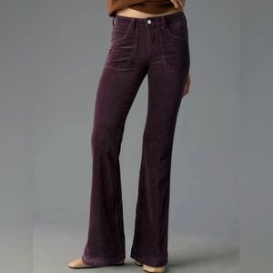 Pilcro Anthologie THE ICON LOW-RISE-CORDUROY CHOP POCKET FLARE Pants, size 30
